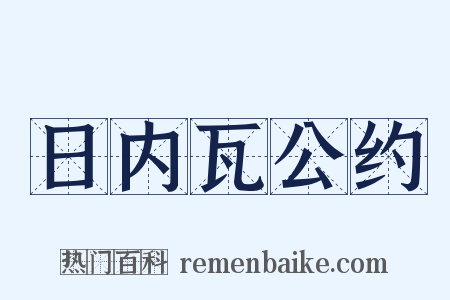 日内瓦公约是什么意思的图片